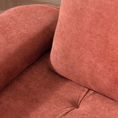 Dekky Three Seater Upholstered Sofa - Wooden Bazar