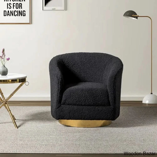Swivel Barrel Chair