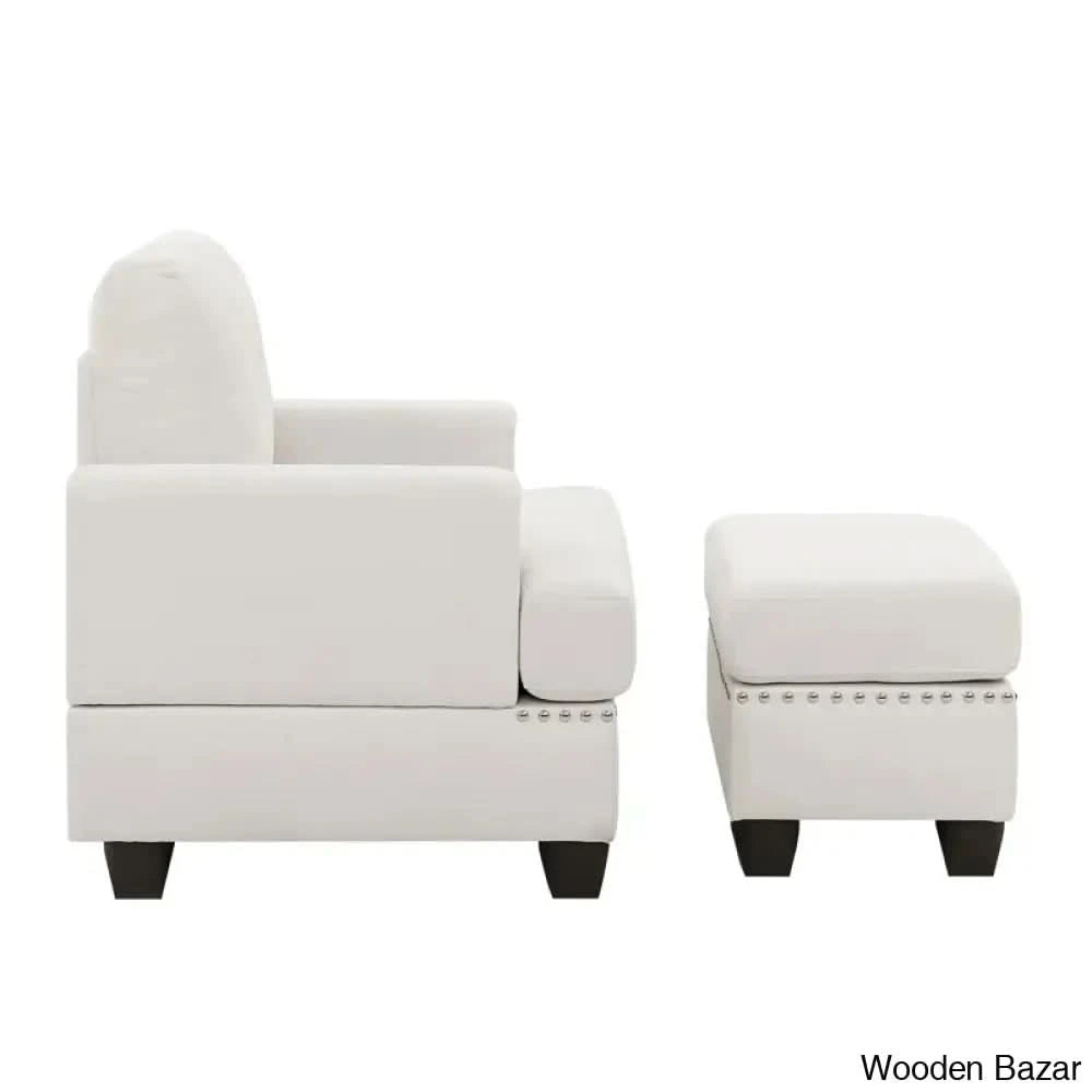 Chair with ottoman -3