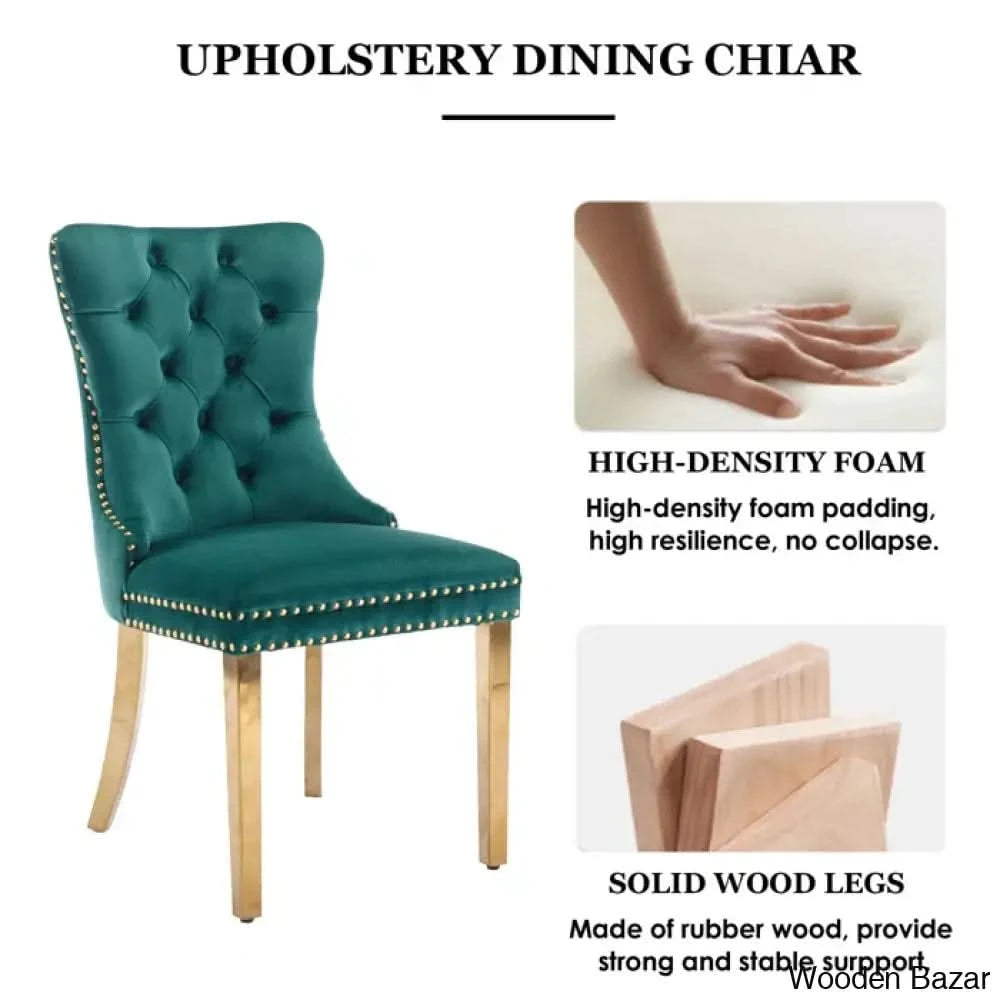 6 Seater New Stone Top Double Pedestal Dining Set