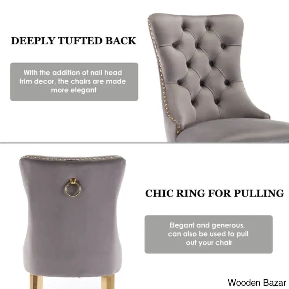 6 Seater New Stone Top Double Pedestal Dining Set