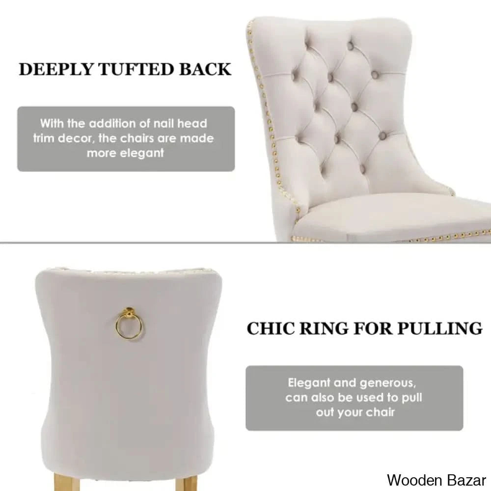 6 Seater New Stone Top Double Pedestal Dining Set