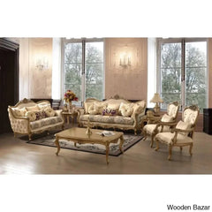 This 6-piece living room furniture sets sofa set and sophisticated 6-seater sofa cover set are the perfect way to enhance your home interior. This set includes a lavish sofa, beautiful love seat, two cozy sofa chairs,