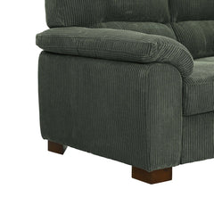 Denik 3 Seater Comfy Couches With Deep Seat For Living Room - Wooden Bazar