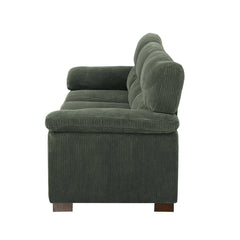 Denik 3 Seater Comfy Couches With Deep Seat For Living Room - Wooden Bazar