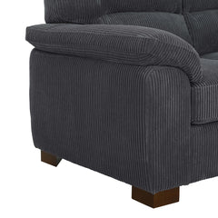 Denik 3 Seater Comfy Couches With Deep Seat For Living Room - Wooden Bazar