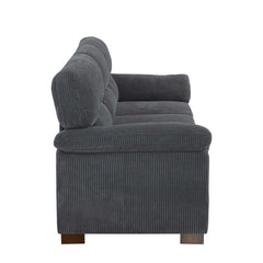 Denik 3 Seater Comfy Couches With Deep Seat For Living Room - Wooden Bazar