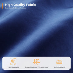 Hikky Deep Seat 2 Seater Sofa with Wooden Frame - Wooden Bazar