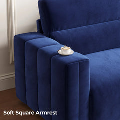 Hikky Deep Seat 2 Seater Sofa with Wooden Frame - Wooden Bazar