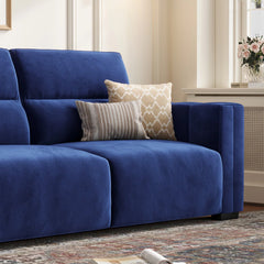 Hikky Deep Seat 2 Seater Sofa with Wooden Frame - Wooden Bazar