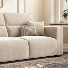 Comfy Loveseat Sofa with Deep Seat & High-Rebound Cushions