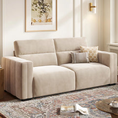 Hikky Deep Seat 2 Seater Sofa with Wooden Frame - Wooden Bazar