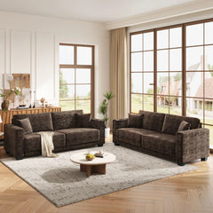 Oversized 2-Seater Sofa with Extra Deep Seats for Living Room