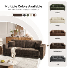 Oversized 2-Seater Sofa with Extra Deep Seats for Living Room