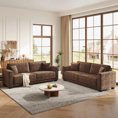 Oversized 2-Seater Sofa with Extra Deep Seats for Living Room