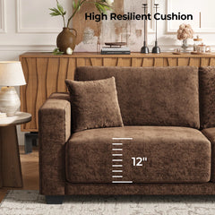 Oversized 2-Seater Sofa with Extra Deep Seats for Living Room