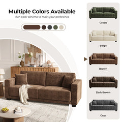 Oversized 2-Seater Sofa with Extra Deep Seats for Living Room