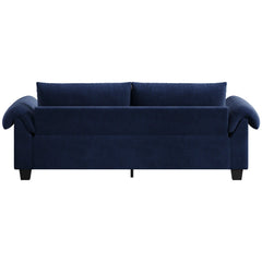 Wimpik Upholstered Sofa With Wood Legs - Wooden bazar