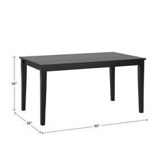 Kegsiko Modern Rectangular Shape Dining Table - Wooden Bazar