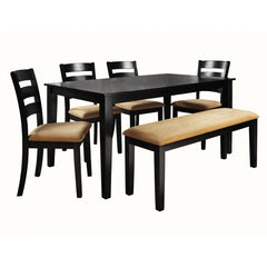 Kegsiko Modern Rectangular Shape Dining Table - Wooden Bazar