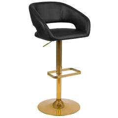 Amberlie Swivel Modern Upholstered Adjustable-Height Bar stool