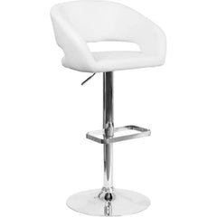 Amberlie Swivel Modern Upholstered Adjustable-Height Bar stool