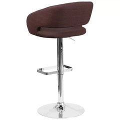 Amberlie Swivel Modern Upholstered Adjustable-Height Bar stool