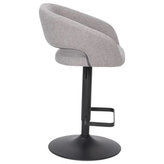 Amberlie Swivel Modern Upholstered Adjustable-Height Bar stool