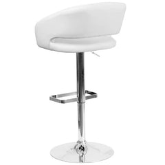 Amberlie Swivel Modern Upholstered Adjustable-Height Bar stool