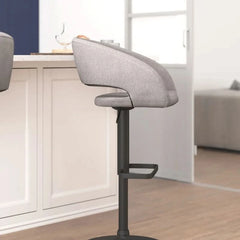 Amberlie Swivel Modern Upholstered Adjustable-Height Bar stool