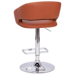 Amberlie Swivel Modern Upholstered Adjustable-Height Bar stool