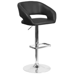 Amberlie Swivel Modern Upholstered Adjustable-Height Bar stool