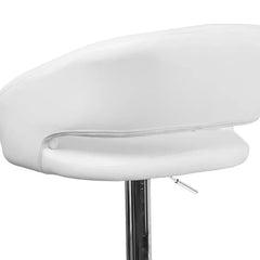 Amberlie Swivel Modern Upholstered Adjustable-Height Bar stool