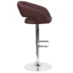 Amberlie Swivel Modern Upholstered Adjustable-Height Bar stool