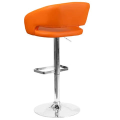Amberlie Swivel Modern Upholstered Adjustable-Height Bar stool