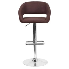 Amberlie Swivel Modern Upholstered Adjustable-Height Bar stool