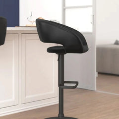 Amberlie Swivel Modern Upholstered Adjustable-Height Bar stool