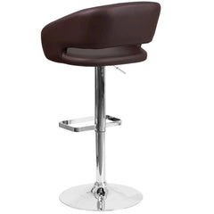 Amberlie Swivel Modern Upholstered Adjustable-Height Bar stool