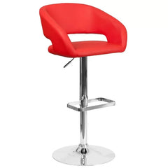 Amberlie Swivel Modern Upholstered Adjustable-Height Bar stool