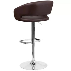 Amberlie Swivel Modern Upholstered Adjustable-Height Bar stool