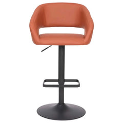 Amberlie Swivel Modern Upholstered Adjustable-Height Bar stool