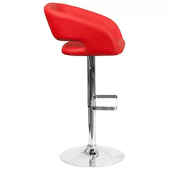 Amberlie Swivel Modern Upholstered Adjustable-Height Bar stool