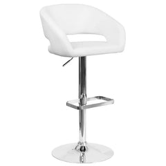 Amberlie Swivel Modern Upholstered Adjustable-Height Bar stool
