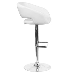 Amberlie Swivel Modern Upholstered Adjustable-Height Bar stool