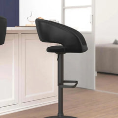 Amberlie Swivel Modern Upholstered Adjustable-Height Bar stool