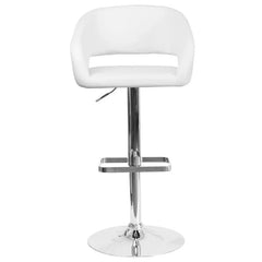 Amberlie Swivel Modern Upholstered Adjustable-Height Bar stool