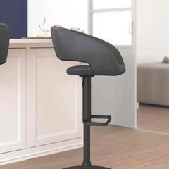 Amberlie Swivel Modern Upholstered Adjustable-Height Bar stool