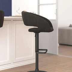 Amberlie Swivel Modern Upholstered Adjustable-Height Bar stool