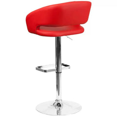 Amberlie Swivel Modern Upholstered Adjustable-Height Bar stool