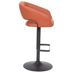 Amberlie Swivel Modern Upholstered Adjustable-Height Bar stool